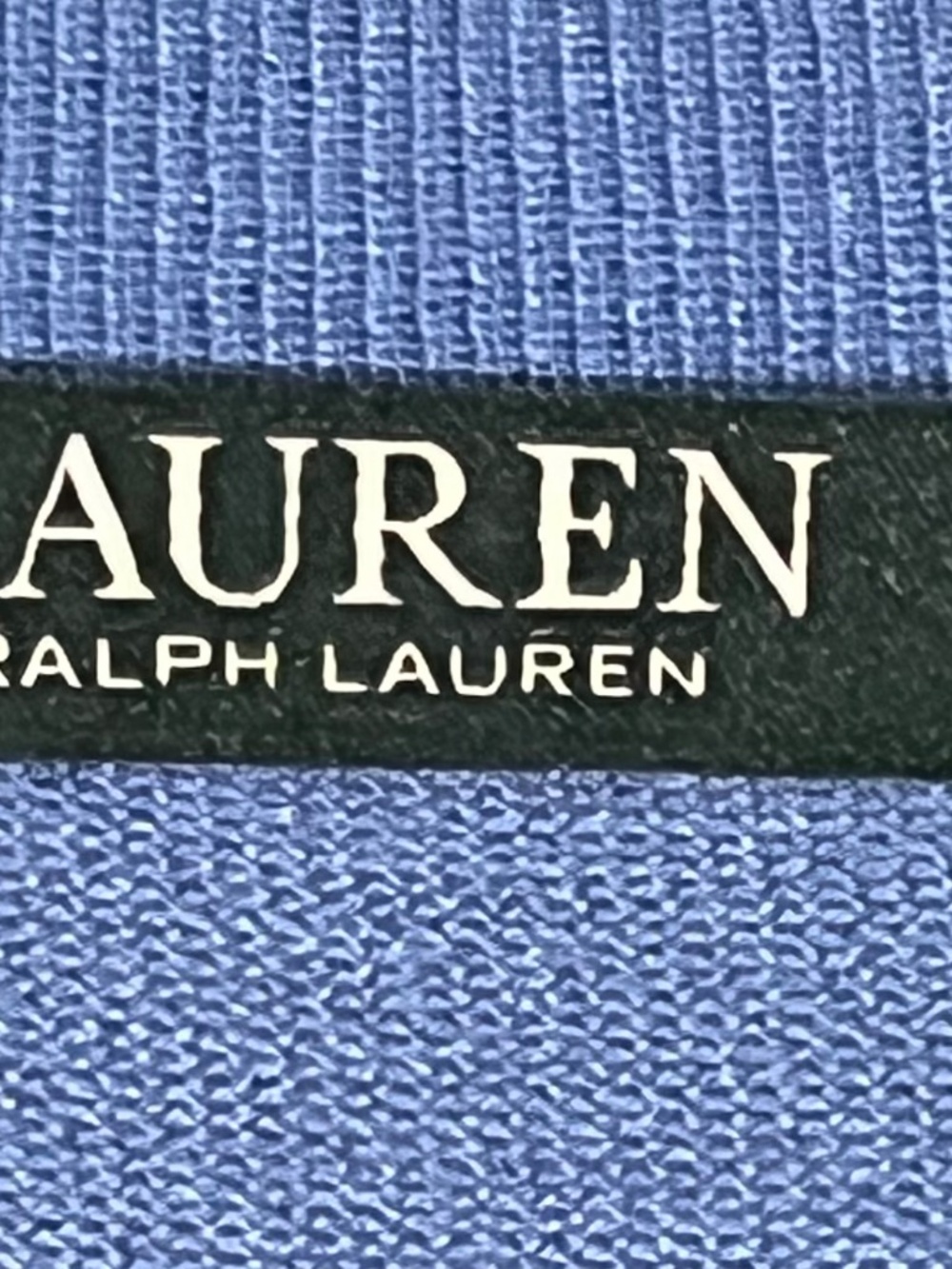 Lauren Ralph Lauren Blue Modal Silk Blend V Neck Sweater Top 3X - Picture 5 of 6